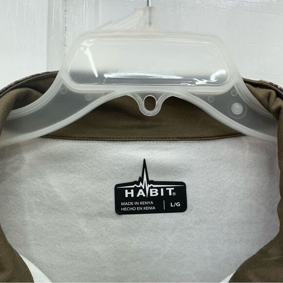 Habit scent factor realtree camo camouflage 1/4 zip pullover jacket men's large - Picture 5 of 5